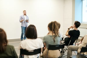 Man giving presentation